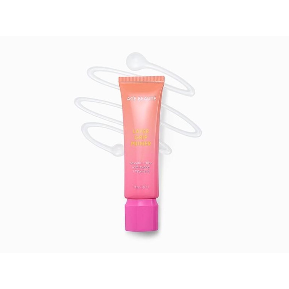 NEW ACE Beauté Layer Grip Primer Smooth Blur Jojoba Vitamin E Makeup Base Full